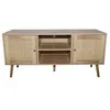 Image de Buffet avec portes effeffet cannage et 2 niches 120 cm CANGE CONCEPT USINE