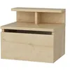 Image de Table de chevet murale bois avec tiroir et étagère VISBY CONCEPT USINE