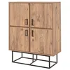 Image de Buffet industriel en bois et métal - 4 portes - 8 rangements BRESOV CONCEPT USINE