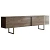 Image de Meuble TV bois et or avec rangement 180 cm BEARN CONCEPT USINE