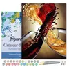 Image de Peinture par Numéro Figured'Art avec Cadre - Mélanges de Vins - Kit de Loisir Créatif DIY Numéro d'Art Complet - 40x50cm toile tendue sur châssis