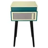 Image de Platine vinyle Halterrego Cottage Bleu Canard
