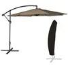 Image de Parasol déporté OAHU rond 3m de diamètre taupe + housse