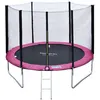 Image de Trampoline de Jardin ADELAÏDE rose / gris - 305cm - Filet, échelle, bâche et kit d'ancrage