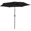 Image de Parasol droit HAPUNA rond 2,70m de diamètre noir