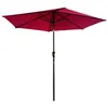 Image de Parasol droit HAPUNA rond 2,70m de diamètre fuchsia