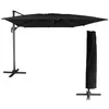 Image de Parasol déporté MOLOKAI rectangulaire 3x4m noir + housse