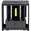 Image de V-TAC, Éclairage d'extérieur, VT75912B Applique murale LED 11W avec puce Bridgelux Noir 3000K Carré (1360 lm)