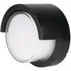 Image de V-TAC, Éclairage d'extérieur, VT827 Applique murale ronde à LED 12 W noire 3000K IP65 (IP65)