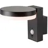 Image de V-TAC, Éclairage d'extérieur, VT-1147 23016 Applique murale solaire 5.5 W blanc chaud noir (220 lm, IP54)