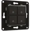 Image de Shelly Wall switch 4 - noir, Bouton + interrupteur, Noir