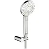 Image de Ideal Standard, Pommeau de douche, IDS Set de douche à main IDEALRAIN EVO triple, rond d= 110mm chromé (3 Types de jets, 8 l/min)