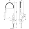 Image de Robinet de cuisine IDEAL STANDARD semi-pro Ceralook chrome