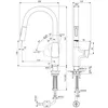 Image de Robinet de cuisine IDEAL STANDARD Blue Start douchette extractible