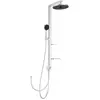 Image de Ideal Standard, Système de douche, Système de douche Alu+ sans robinetterie, 2 tablettes, douchette 2F, pommeau de douche 2F