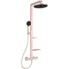 Image de Ideal Standard, Système de douche, Système de douche Alu+ : thermostat de douche Ceratherm 2 étagères, douchette 2F, pomme de douche 2F
