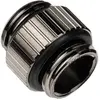 Image de EKWB EK-Quantum Torque Micro G1/4 pouce Rallonge droite MM 7 - noir nickel, Raccord, Argent, Noir