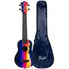 Image de Flight Travel Series TUSL-EE Sunset Elise Ecklund Signature Concert Scale ukulélé soprano avec housse