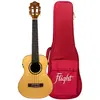 Image de Flight Princess Series Sophia Soundwave Tenor elektrisch-akoestische tenor ukelele met ingebouwde effecten (De concert), Ukulélé, Argent