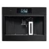 Image de Machine à café à grains 45 cm-Verre noir nacré Soft Black -15 bars-Ecran TFT tactile couleur -12 fonctions- degrés de finesse-Broyeur en acier inoxydable-Générateur de vapeur exclusif pour mousse de lait-Installation sur rails télescopiques
