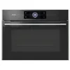 Image de ASKO Elements OCM8478G - Four combiné - encastrable - niche - largeur : 56 cm - profondeur : 55 cm - hauteur : 45 cm - avec système auto-nettoyant - noir