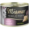 Image de 6x156g Miamor Filets fins nature poulet & jambon nourriture pour chat humide