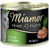 Image de 6x185g Filets Fins thon, légumes en gelée Miamor - Nourriture pour Chat