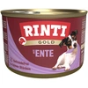 Image de 12x185g RINTI Gold bouchées de canard - Pâtée pour chien