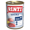 Image de RINTI Sensible 6 x 400 g pour chien - cheval, foie de poulet, pommes de terre
