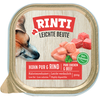 Image de 9x300g RINTI Plaisir léger poulet, boeuf nourriture humide pour chien