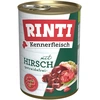 Image de 6x400g RINTI Kennerfleisch, cerf- Pâtée pour chien