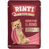 Image de 10x100g RINTI Gold pur poulet, boeuf nourriture humide pour chien