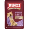 Image de 10x100g RINTI Gold pur poulet, canard nourriture humide pour chien