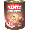 Image de RINTI Viande Pure 6 x 800 g pour chien - pur agneau