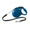 Image de Laisse à enrouleur flexi new classic bleu en corde taille m longueur 8 m chiens