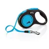 Image de Laisse New Neon S Tape 5 m black/ neon blue Flexi CL11T5-251-S-NEOBL