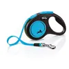 Image de Laisse New Neon M Tape 5 m black/ neon blue Flexi CL21T5-251-S-NEOBL