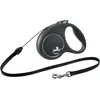 Image de Flexi BLACK EDITION Corde (S, Chien, Promenade), Collier + laisse