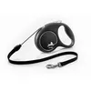 Image de Laisse Black Design M Cord 5m black/ silver Flexi FU22C5-251-S-SI