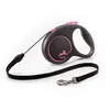 Image de Laisse Black Design M Cord 5m black/ pink Flexi FU22C5-251-S-CP