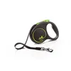 Image de Laisse Black Design S Tape 5m black/ green Flexi FU12T5-251-S-CG