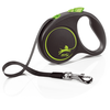 Image de flexi Black Design laisse à sangle verte, 5m taille S : jusqu'à 15kg chien