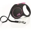 Image de Flexi Black Design à sangle (M, Chien, Général), Collier + laisse