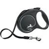Image de Flexi Édition noire (L, Chien, Promenade), Collier + laisse