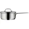 Image de WMF Mini-casserole de 16 cm, couvercle en acier inoxydable, fond universel TransTherm, Poêle + casserole, Argent