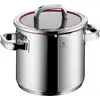 Image de WMF Kochtopf Gemüse- Suppentopf Induktion gross 20cm 5,3l Funtion4 Edelstahl 18/10, Poêle + casserole, Rouge, Argent