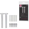 Image de Kit de montage de système câbles Renvoi d'angle/suspension Chrome mat