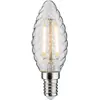 Image de Paulmann, Ampoule, Bougie en verre torsadé Vintage (E14, 280 lm, 1x)