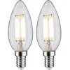 Image de Paulmann, Ampoule, Bougie LED Filament Lot de 2 E14 (E14, 470 lm, 2x)