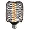 Image de Metallic Glow Standard 230 V Ampoules LED Zyl E27 Spiral 200lm 4,2W 1800K Noir